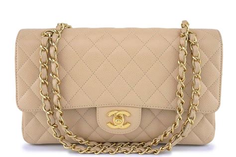 chanel beige clair flap bag